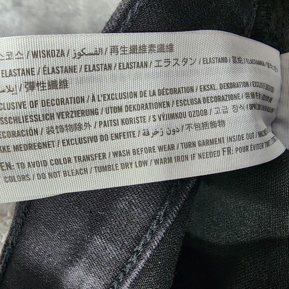 Abercrombie & Fitch Jeans Womens 28/6S SHORT Black Super Skinny Ankle High Rise - Picture 8 of 13